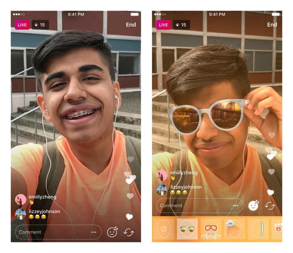 Instagram Allowing Users To Use Masks And Filters In Live Videos