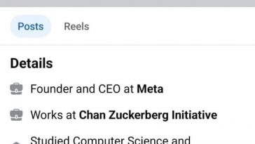 Mark Zuckerberg Facebook Profile