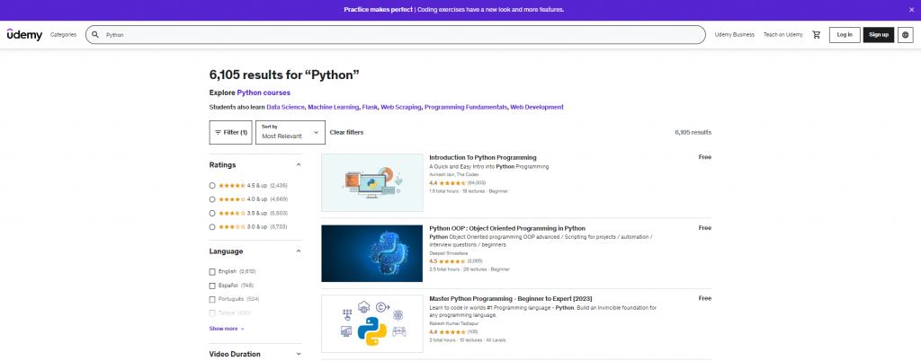 Python free course