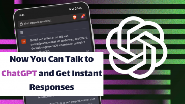 Now You Can Talk To ChatGPT and get instant responses