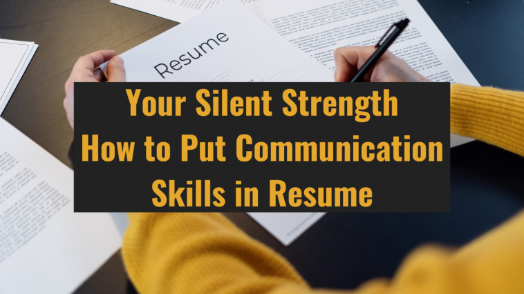 Communication Skills in Resume