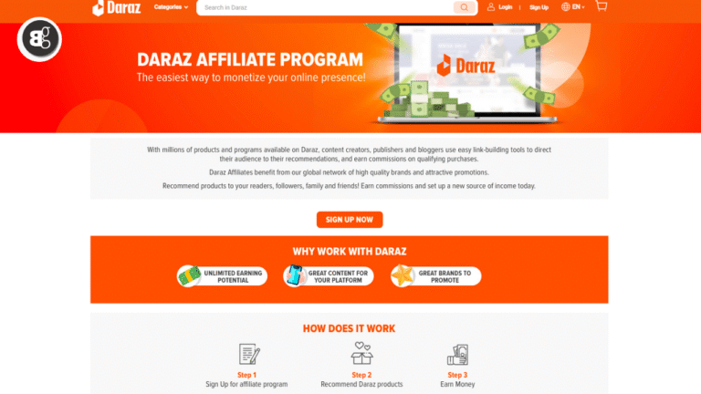 How to Sign Up for Daraz Affiliate Program