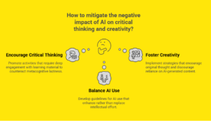 How to mitigate the negative impact of AI on critical thinking and creativity