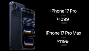 Iphone 17 pro and pro max price