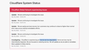 Cloudflare-Global-network-issue