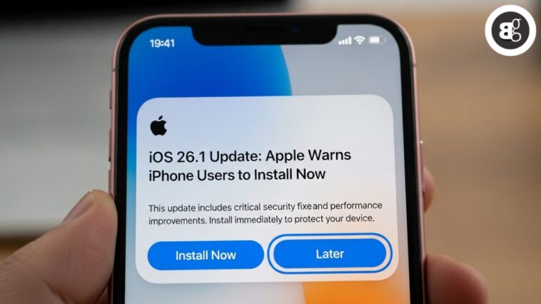 iOS 26.1 Update: Apple Warns iPhone Users to Install Now