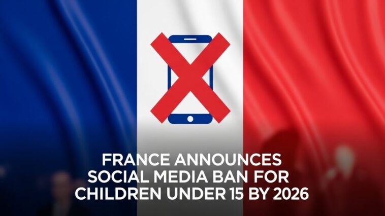 France Announces Social Media Ban for Children Under 15 by 2026