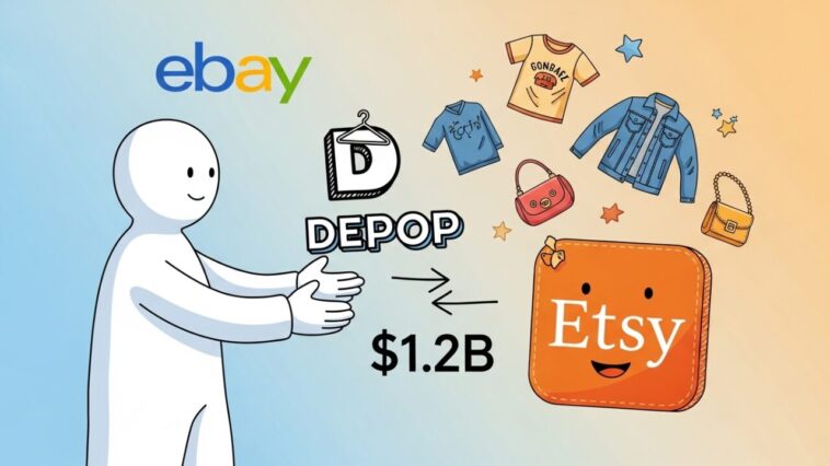 eBay Acquires Secondhand clothing marketplace Depop from Etsy for $1.2B